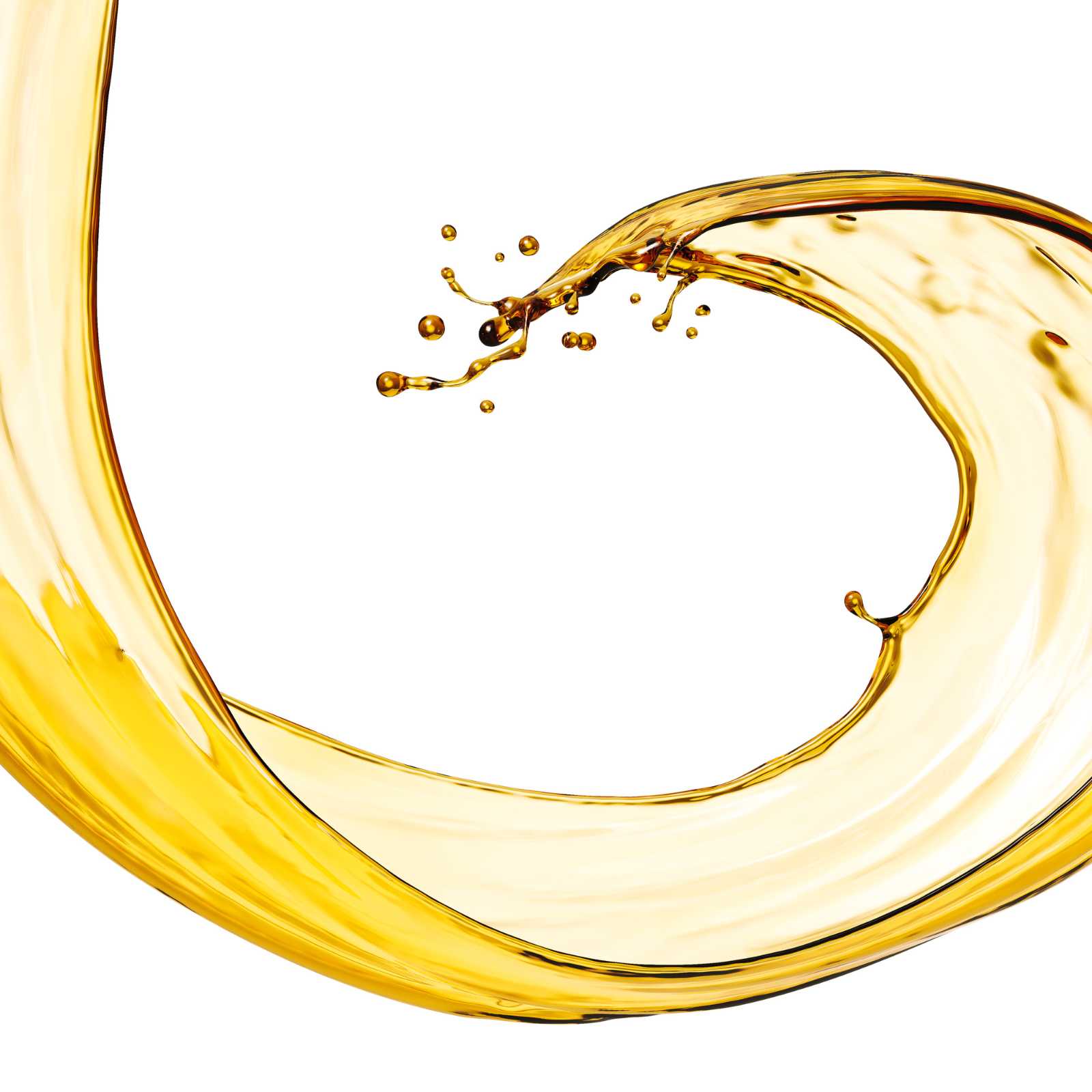 cleansing oil texture on a white background