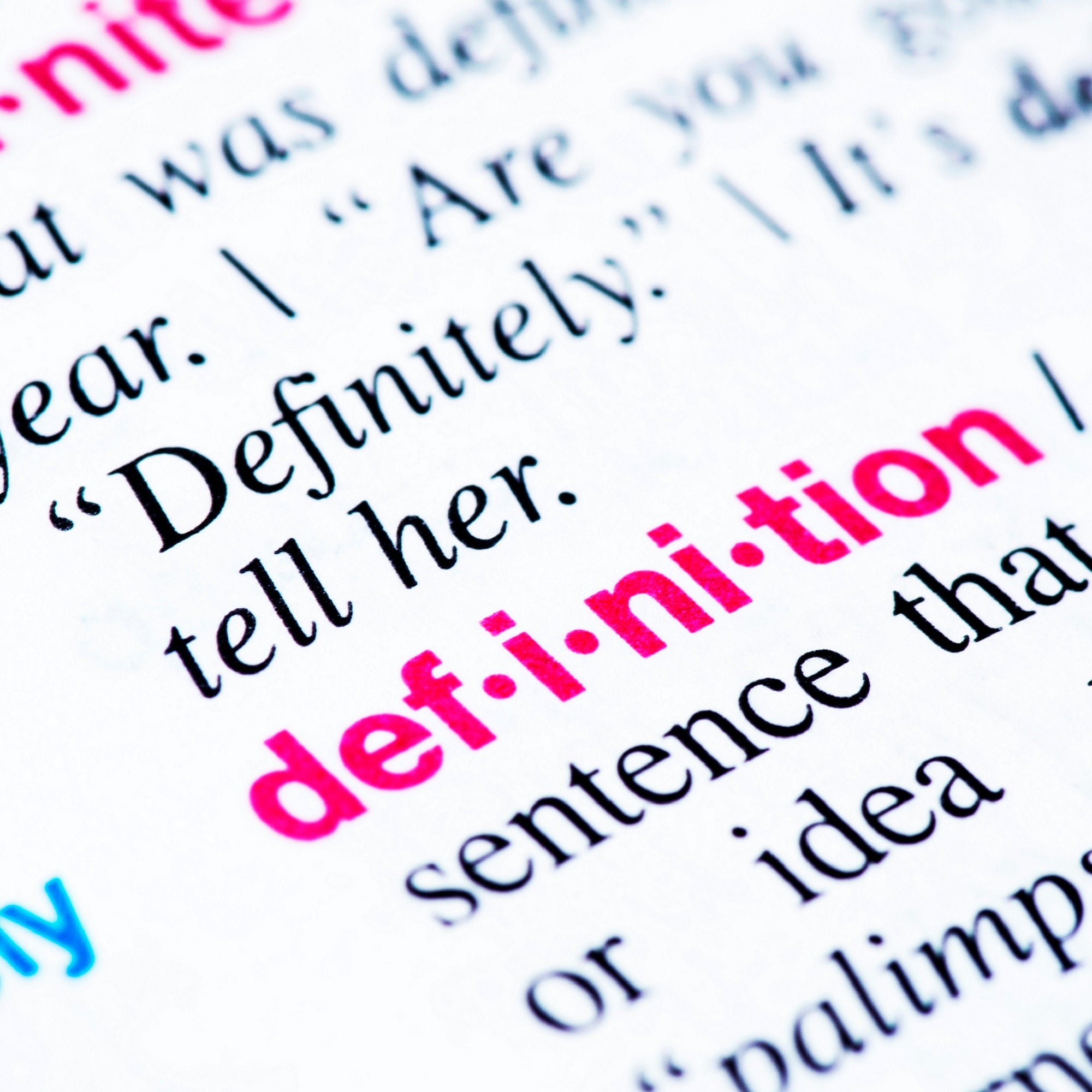 definition of definition in dictionary