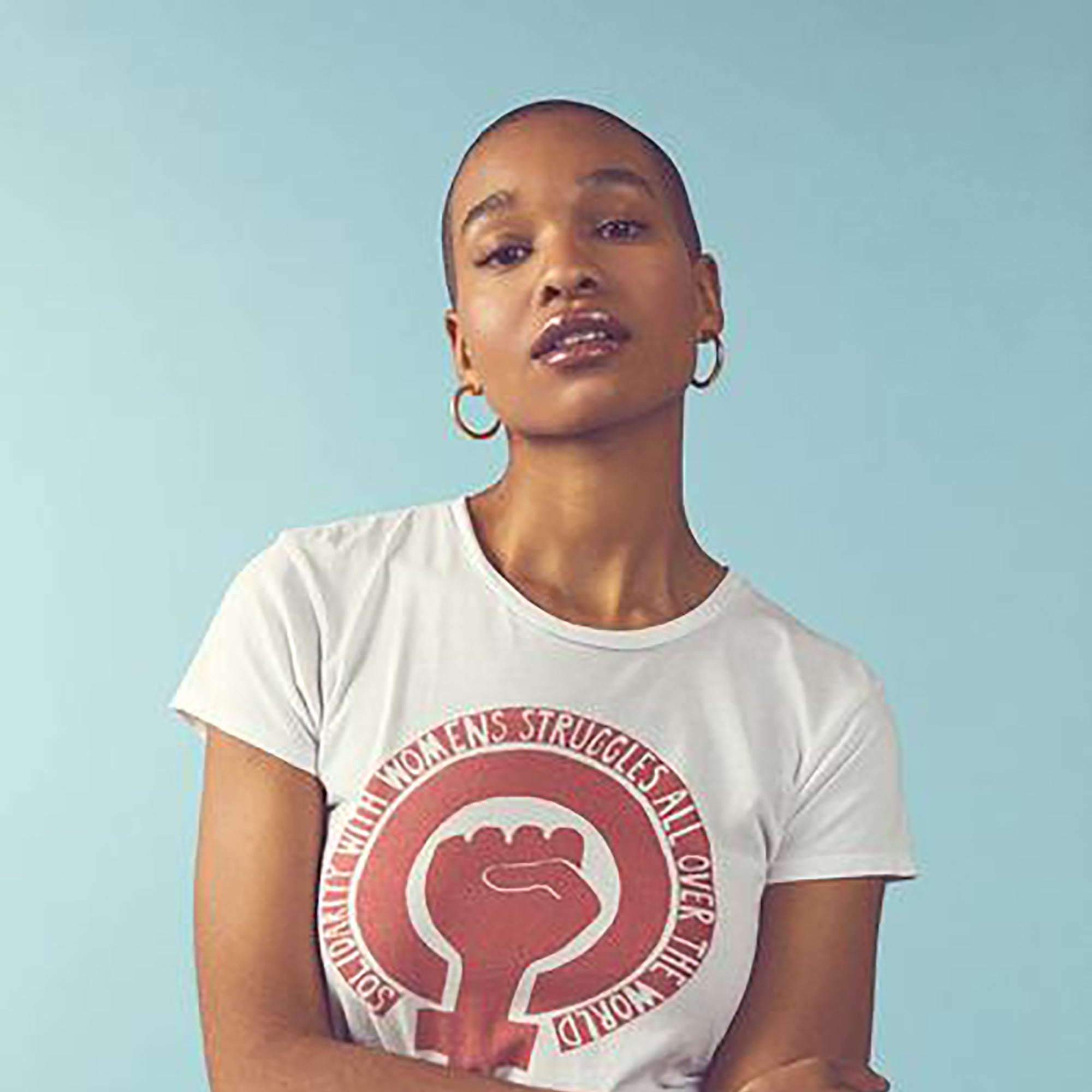 woman wearing Kari Gran Georgia Lip Whip