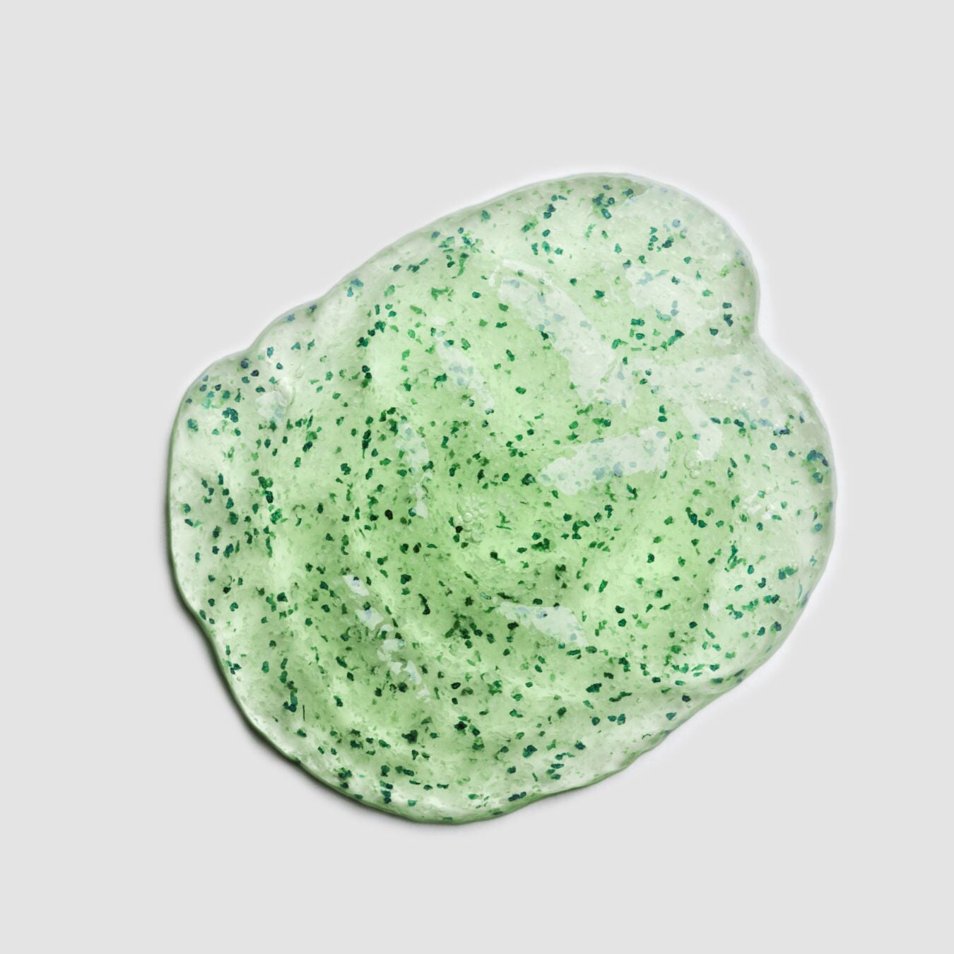 face scrub on a white background