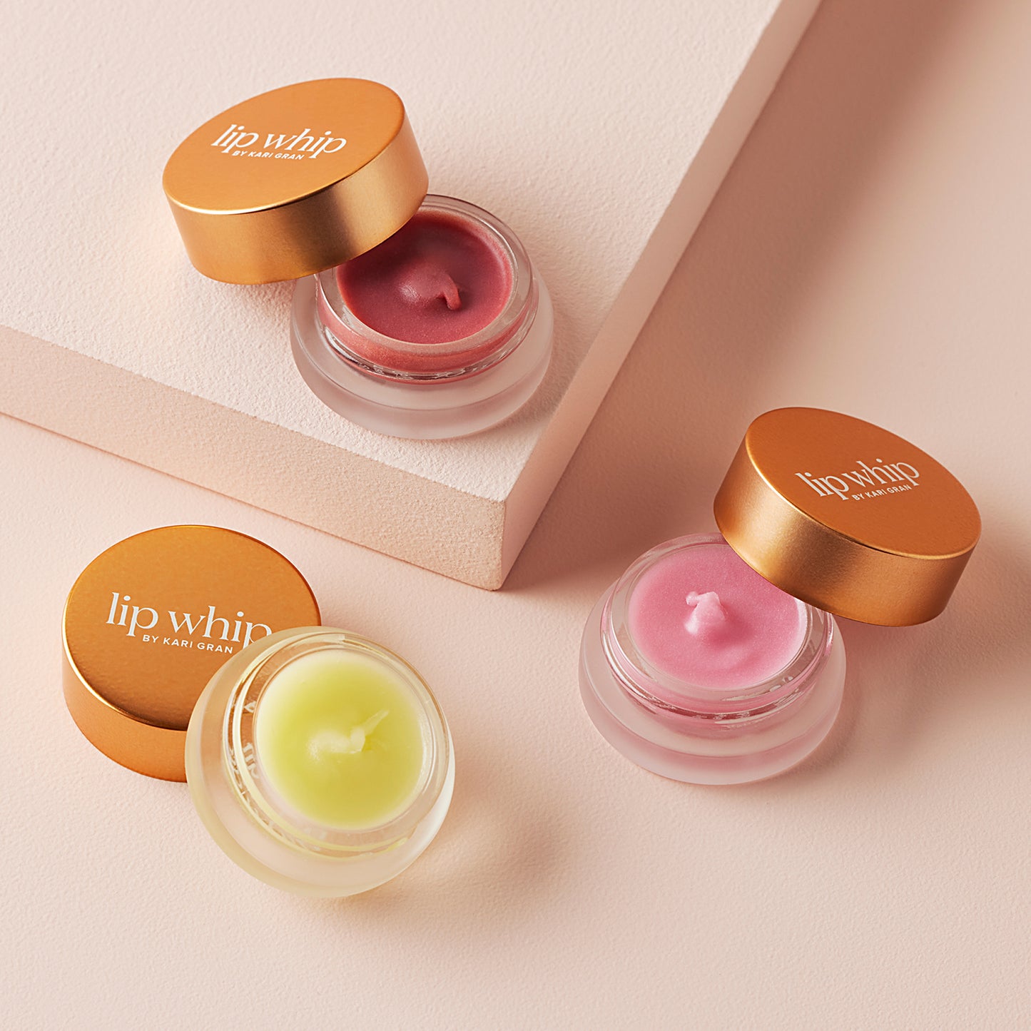 Lip Whip Naked, Tinted & Blush Trio