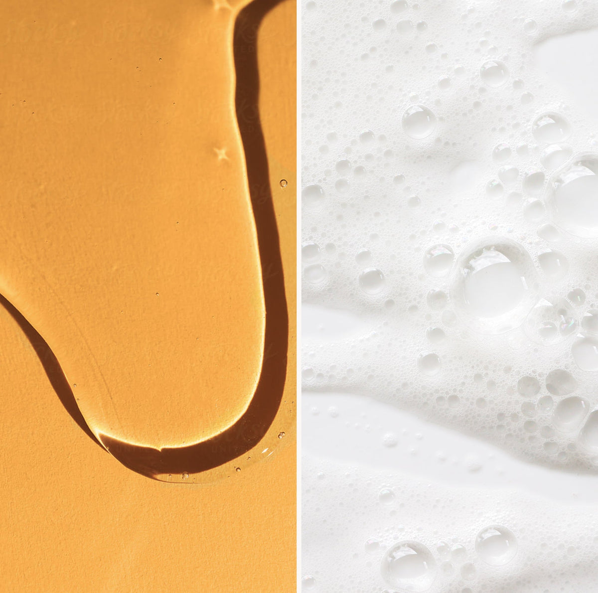 close up on essential cleansing oil and luxe cleansing bar