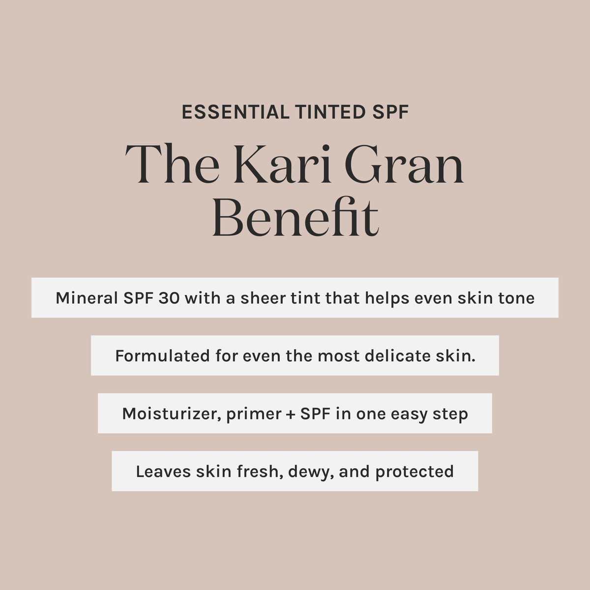 benefits of essential tinted spf