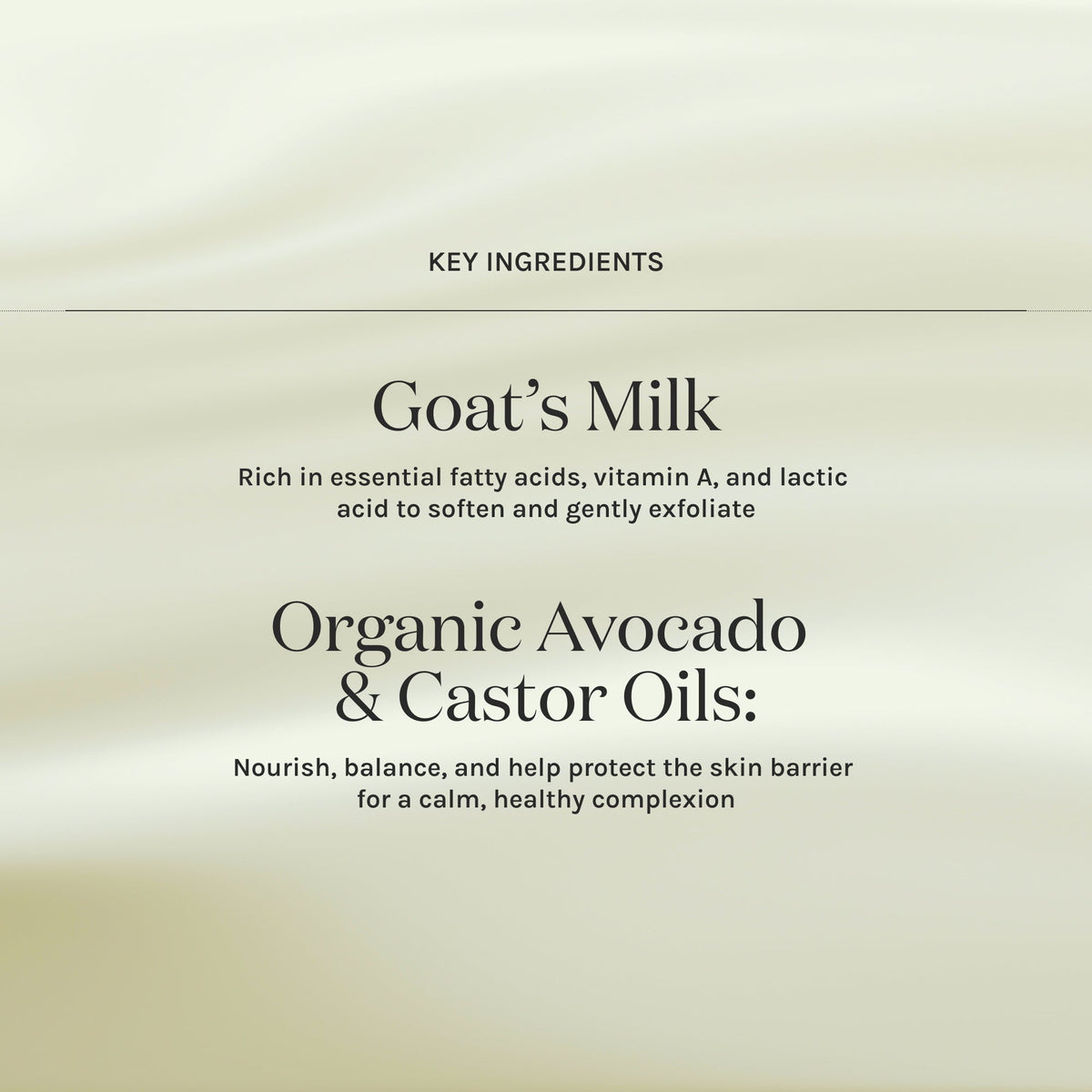 key ingredients for luxe cleansing bar