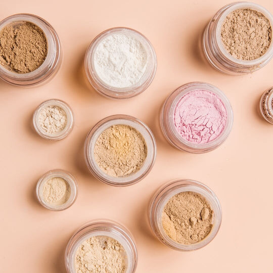 open makeup jars