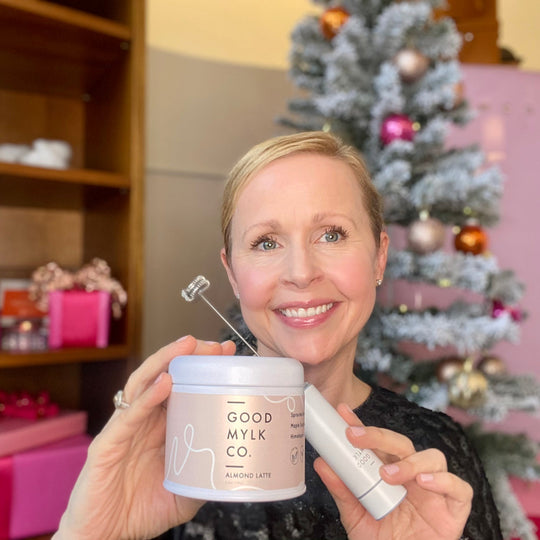 Kari Gran holding good lylk co jar