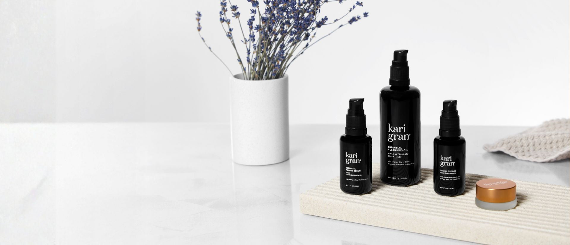 Kg product on marble slab