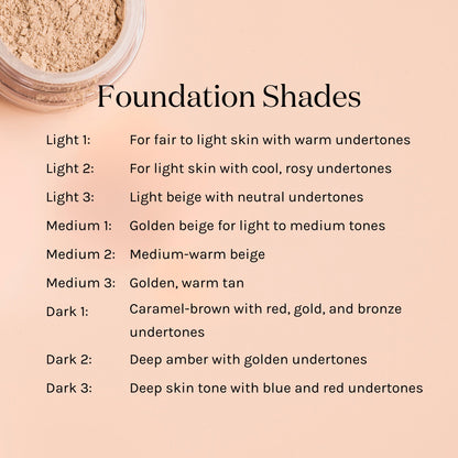 foundation shades