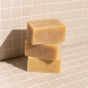 Kari Gran Essential Bar Soap stacked on tile