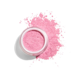 KG mineral blush with extra powder around jar
