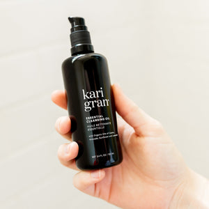 Kari Gran Essential Cleansing Oil in Hand